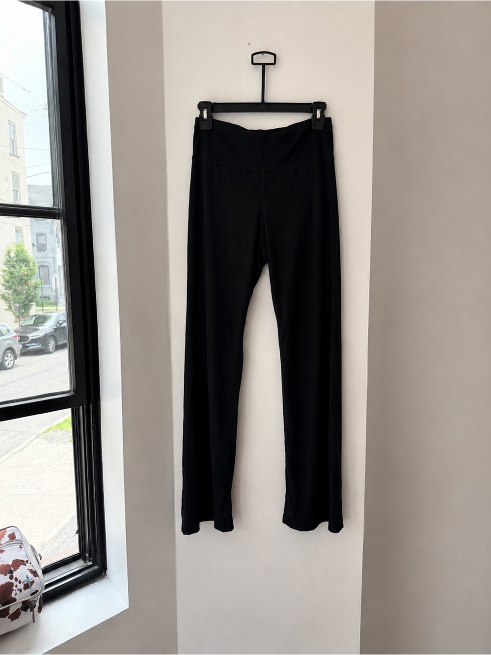 Wolford Black Stretch Leggings with Subtle Sheen
